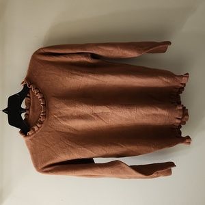 Clearance Ruffle Neck and Bottom Sweater